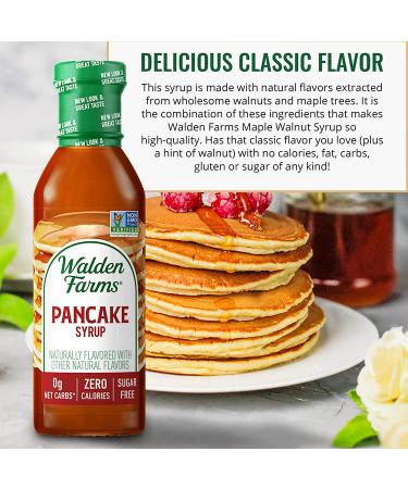Walden Farms Pancake Syrup 12 oz (Pack of 6) - Zero Fat & Sugar, Low Calorie Sweet Syrup for Pancakes, Waffles, Desserts & More - 12 Fl Oz (Pack of 6) - Buy Online on GoSupps.com