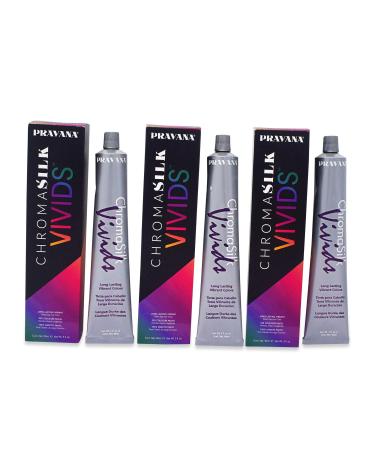 Pravana Chromosilk Vivids Hair Color (3 Pack) (Vivid Violet)