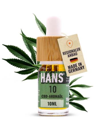Hans CBD Aromatic Oil 200 Drops 10 ml (10%) known in the press premium natural oil from Germany