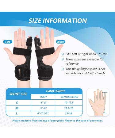 Joingood Adjustable Finger Rail for Boxer Fractures & Tendonal Inflammation - Small Pinky Support for Left & Right Hand - Buy Online on GoSupps.com