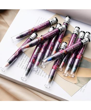 RoseFlower 6 Colors Eyeshadow Shimmer Stick Highlighter Eye Shadow Stick Set Colorful Eyeshadow Pencil Crayon Creamy Waterproof Pearly Sparkle Glitter Cream Stick Pen EyeLiner Makeup for Women - Buy Online on GoSupps.com