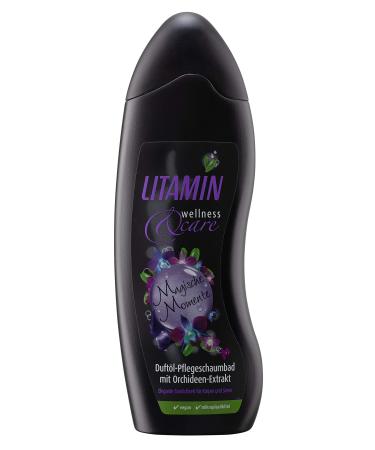 Lamin bathroom bubble bath magical moments 2 -series pack (2 x 750 ml) - nourishing bubble bath relaxing & moisturizing without parabens silicones & microplastics