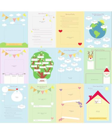 Baby Memory Book w/Keepsake Box & 30 Monthly & Baby First Milestone Stickers - Gender Neutral First Year Scrapbook Journal - Baby Photo Album for Boys & Girls - Buy Online on GoSupps.com