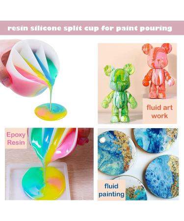 Silicone Craft Mat 20x 16 with Detachable Collapsible Cup- Non-Stick Art Mat for Crafts, Painting, Resin Casting - Buy Online on GoSupps.com