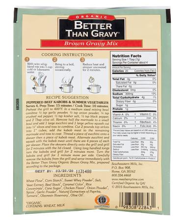 Organic Beef Gravy Mix - Better Than Gravy 1 OZ - Buy Online on GoSupps.com