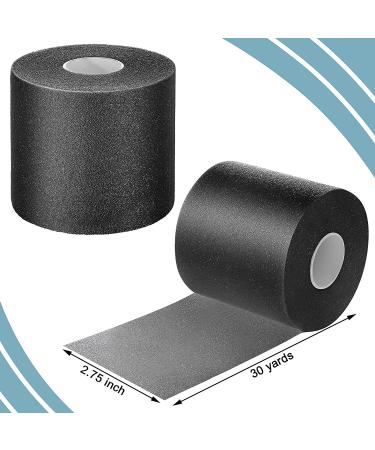 4-Piece Black Foam Underwrap Athletic Tape Set - 2.75 x 30 Yards - For Ankles, Wrists, Hands, and Knees - Buy Online on GoSupps.com