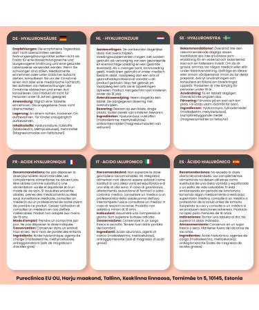  pureclinica Hyaluronic Acid 300 mg x 1080 tablets (3-year supply). Triple Strength Hyaluronic Acid. 300% stronger than other HLA tablets - Buy Online on GoSupps.com