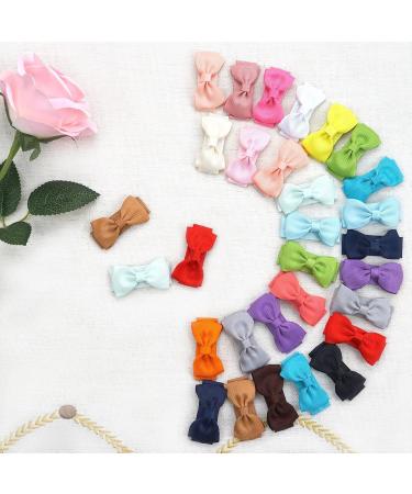 Baby Girls Snap Hair Clips - Non-Slip Mini Bow Clips for Toddlers Fine Hair (40pcs) - International Shipping - Buy Online on GoSupps.com