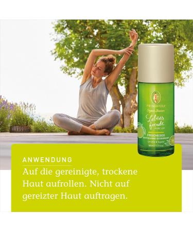  Primavera PRIMAVERA Lebensfreude Freshness 50ml - Roll-On Deodorant Natural Cosmetics - Lime Ginger Scent - 24 Hour Protection No Aluminium Salts - Vegan - Buy Online on GoSupps.com