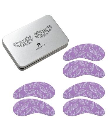 Amathings (3 pairs) reusable eye pads made of 100% silicone without serum-eye pads in high-quality storage box-skin care against anti-aging tear bags & wrinkles 3 pairs (6 pieces)