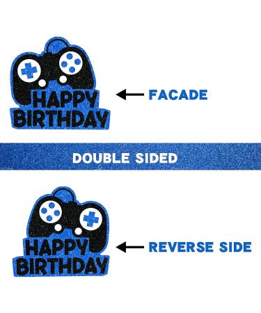 31 Piece Video Game Happy Birthday Cupcake Toppers & Decorations - Gaming Theme Party Supplies for Boys (Blue) - Buy Online on GoSupps.com