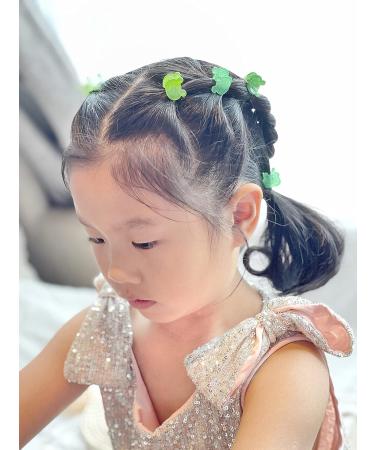 JIRIS 18PCS 0.6 Frog Hair Clips - Mini Green Frog Hair Accessories for Girls and Women - Buy Online on GoSupps.com