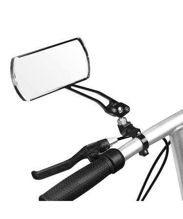 Jeemitery Bicycle Mirror,A Pair of 360Rotation Back Rearview Mirror Handlebar Wide Angle Bike Mirror-Black