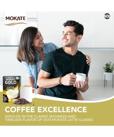 SOL 120pk (12 x 10pk) Mokate Coffee Sachets Latte Classic Sachet Coffee Sticks Instant Coffee Sachets Individual Coffee Sachets Coffee Sachets Individually Wrapped Coffee Sachet + Stickers - Buy Online on GoSupps.com