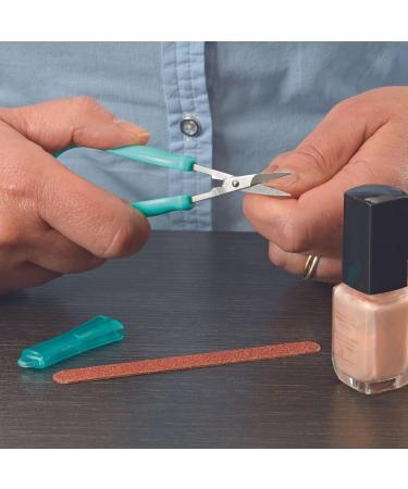 PETA Easi-Grip Nail Scissors with Protector | Self-Opening Stainless Steel | Ergonomic Design for Weak Hands | Precision Cut | High Strength - Buy Online on GoSupps.com