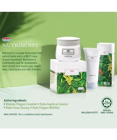 Nutrimoist 1.77oz Natural Herbs Cream - Nourishes, Hydrates, and Boosts Skin Cell Growth - Buy Online on GoSupps.com