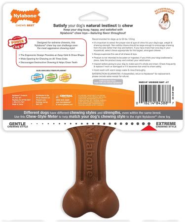 Nylabone Wishbone Dog Chew Toy for Adult Dogs - Bison Large/Giant Size | Durable Ergonomic Design | For Puppies and Adult Dogs | 1 Count - Buy Online on GoSupps.com