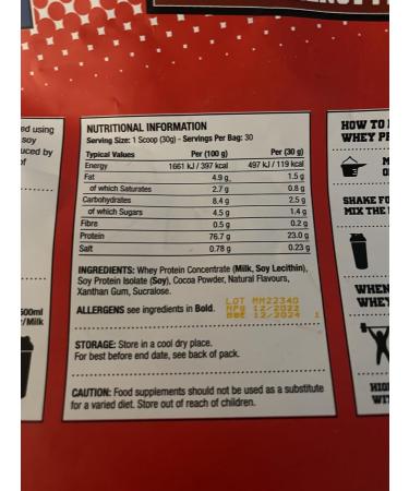 Choco Hazelnut Whey Protein Powder 900g - Buy Premium Quality Internationally - Buy Online on GoSupps.com