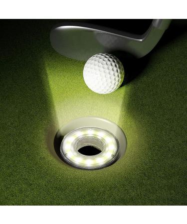Retisee Glow Golf Hole Lights Set - 4 Pcs LED Glowing Golf Hole, Putting Green Flags, Poles, Light Up Cups for Night Play - Buy Online on GoSupps.com