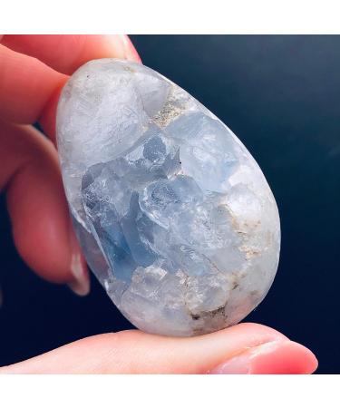 1PC 30-200g Madagascar Natural Celestite Crystal Druzy Cluster Sky Blue Geode Specimen Home Decor Exorcise Evil Spirits Money Drawing Jaspery Shop Company Town House Crystal Cluster (Color : 290-310g - Buy Online on GoSupps.com