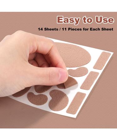 14 Sheets Moleskine Pads - Adhesive Blister Prevention & Heel Protection | Moleskin Bladder Pads for All Shapes - Buy Online on GoSupps.com