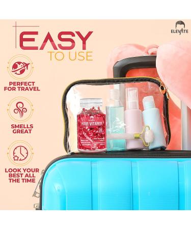 ELEVATE Hair Treatment Serum Oil Capsules - Repair & Moisturize with Argan Jojoba Oils & Vitamins - Smooth, Silky, & Thick Hair - Buy Online on GoSupps.com