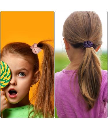 22-Piece Velvet Scrunchies Set for Toddler Girls & Women | Soft Elastic Hair Ties for Thick & Thin Hair | Ponytail Holder & Hair Accessory with Storage Bag - Classic Colors - Buy Online on GoSupps.com