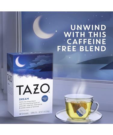 Tazo Dream Herbal Tea - 20 Tea Bags (1.41 oz) | Soothing & Relaxing Blend - Buy Online on GoSupps.com