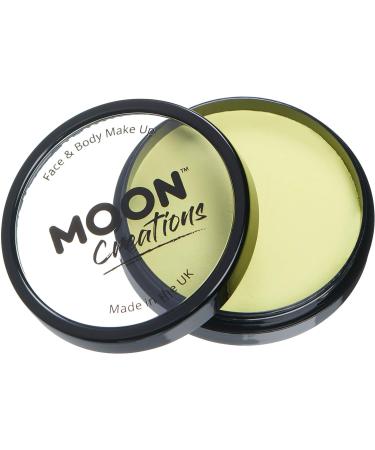 Moon Creations Pro Face & Body Makeup - Light Yellow 36g | Professional Face Painting Colour Cake Pot | For Kids & Adults | Halloween & Festival - Buy Online on GoSupps.com