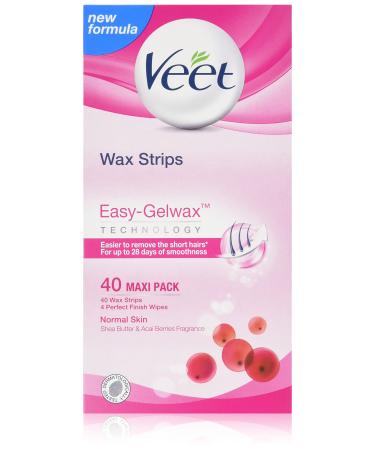 Veet Ready to Use Wax Strips for Normal Skin x40 - Buy Online on GoSupps.com