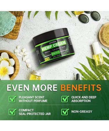 8 fl oz JUYIHEAL Natural Instant Hemp Cream - Maximum Strength Arnica MSM Turmeric Menthol & Aloe - Soothing Hemp Oil Gel for Pain Relief - Buy Online on GoSupps.com