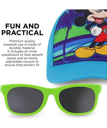 ABG Toddler Boys Mickey Mouse Hat & Sunglasses Set | Ages 2-4 | Kids Baseball Cap - Buy Online on GoSupps.com