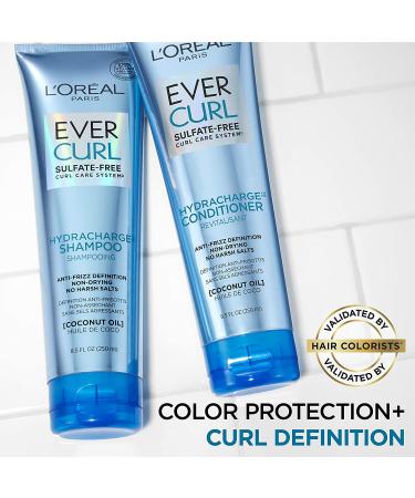 L'Oreal Paris EverCurl Sulfate Free Shampoo & Conditioner Kit - Anti-Frizz Hydration with Coconut Oil - 8.5oz (Pack of 2) - Buy Online on GoSupps.com