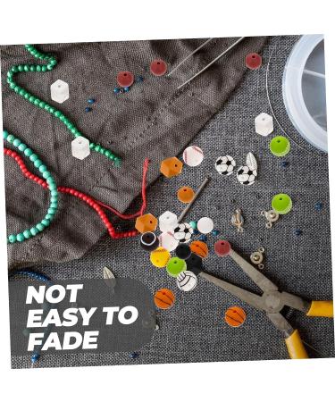 TEHAUX 528 Pcs Silicone Bead Kit - DIY Baby Toy Football Keychain, Amulet Necklace, Volleyball Beads - Hexagon & Round Silicone Teething Beads - Loose Beads Set as Shown - Buy Online on GoSupps.com