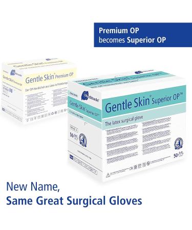 Surgical Gloves - Medium Powder Free Sterile Latex (Size 5.5) (50 Pairs) for Surgery & Medical Exams - Meditrade Gentle Skin Superior OP - Buy Online on GoSupps.com