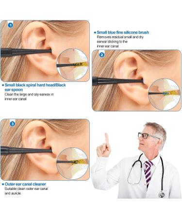 6-Piece Earwax Remover Spiral Silicone Kit - Soft & Flexible Ear Cleaner Tool for Adults & Kids - Buy Online on GoSupps.com