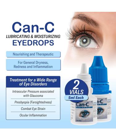 Can-C Eye Drops Bundle with Eye Guide and Kinara Pocket Tissues - 2-Pack - Buy Online on GoSupps.com