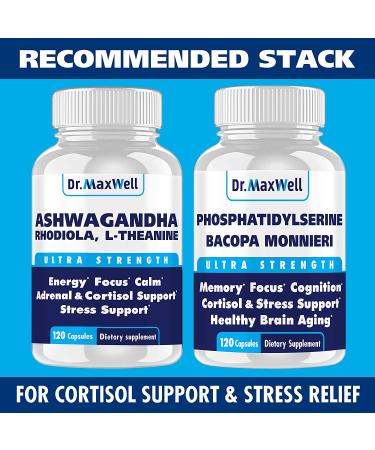 Cortisol Manager & Blocker with Ashwagandha Rhodiola - Adrenal & Thyroid Support Supplement for Stress Relief and Relaxation - Buy Online on GoSupps.com