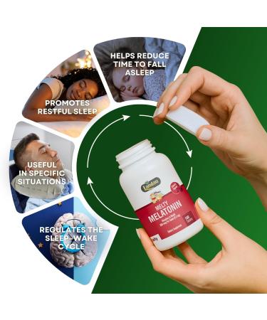 Landau 0.3mg-300 mcg Melty Melatonin for Kids & Adults Easy-to-Take, Fast-Dissolving, Helps You Fall Asleep Faster Kosher, Made in The USA 100 Tablets, Cherry Flavor 100 Count (Pack of 1) - Buy Online on GoSupps.com
