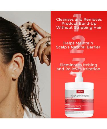 11 Fl. Oz Extra Strength Detox Conditioner - Clinically Proven Sulfate-Free & Paraben-Free Hair & Scalp Cleanser - Metal Detox & Follicle Stimulator for Buildup Removal - Buy Online on GoSupps.com