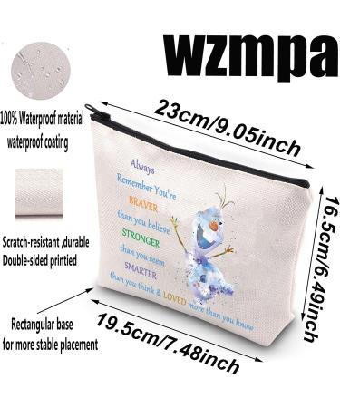 Buy WZMPA Olaf Cosmetic Bag - Snowman Design for Women & Girls | Perfect Gift for Olaf Fans - Buy Online on GoSupps.com