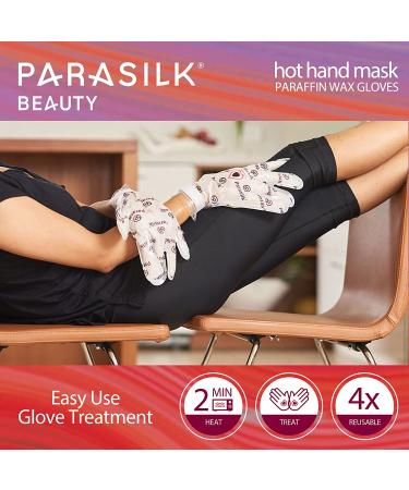 Parasilk Beauty Hot Hand Mask - Intensive Hydration Gloves with Vitamin E, Coconut, Argan & Marula Oil - Buy Online on GoSupps.com
