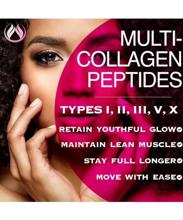 Collagen Pills - Beautify Multi Collagen Complex Capsules Type I II III V X | Extra Strength Hydrolyzed Collagen Peptides Supplements. Hair Skin Nails Vitamins 1800mg Collagen Capsules (1) - Buy Online on GoSupps.com