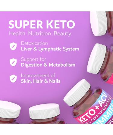 Keto ACV Gummies for Weight Loss - Vegan Non-GMO Gluten-Free 1000mg 60 PCS - Made in USA - Buy Online on GoSupps.com