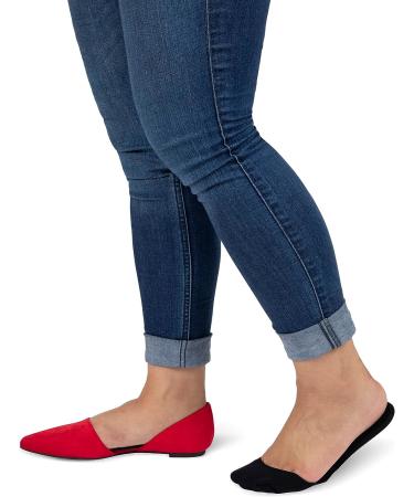 Peds Women's Cushioned Insole Liner 6-Pairs Black - Size 5-10 - Buy Online on GoSupps.com