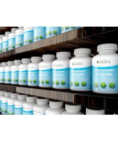Potassium Chloride 99mg Supplement - 365 Tablets | 1 Year Supply | Supports Healthy Blood Pressure & Muscle Function | Vegetarian | Non GMO - Buy Online on GoSupps.com