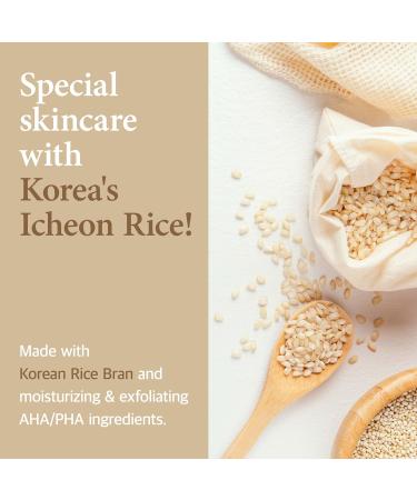 LICORNE Vegan Rice Facial Cream Lightweight Daily Moisturizer for Glass Skin Rice Bran Water & AHA PHA for Smoothing Texture Non-Sticky Face Lotion for Oily & Sensitive Skin 1.69 fl oz - Buy Online on GoSupps.com