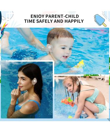 120 Pcs Waterproof Swimming Ear Covers for Kids | Disposable Plastic Ear Plugs & Ear Stickers for Shower Surfing & Snorkeling - Buy Online on GoSupps.com