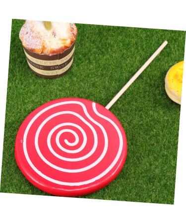 Alipis 4 Pcs Fake Lollipop Props Decor Christmas Lollipop Props Giant Prop Giant Candy Peg with Hook Realistic Candy Props Kid Toys Lollipop Cake Decorations Child Wooden Ornaments Drinks - Buy Online on GoSupps.com