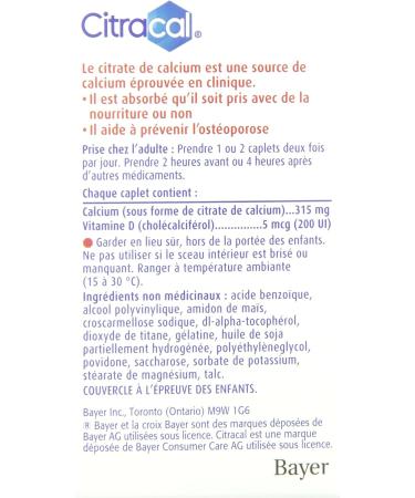 Citracal Calcium Citrate Vitamin D Caplet 60 Count (Pack of 1) - Buy Online on GoSupps.com